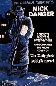 88 Newsreel Cover Art: Nick Danger on a street corner